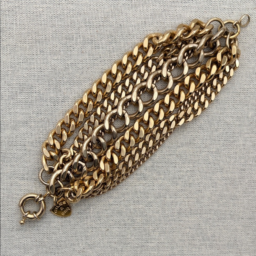 Giles and Brother Multi Gold Chain Bracelet